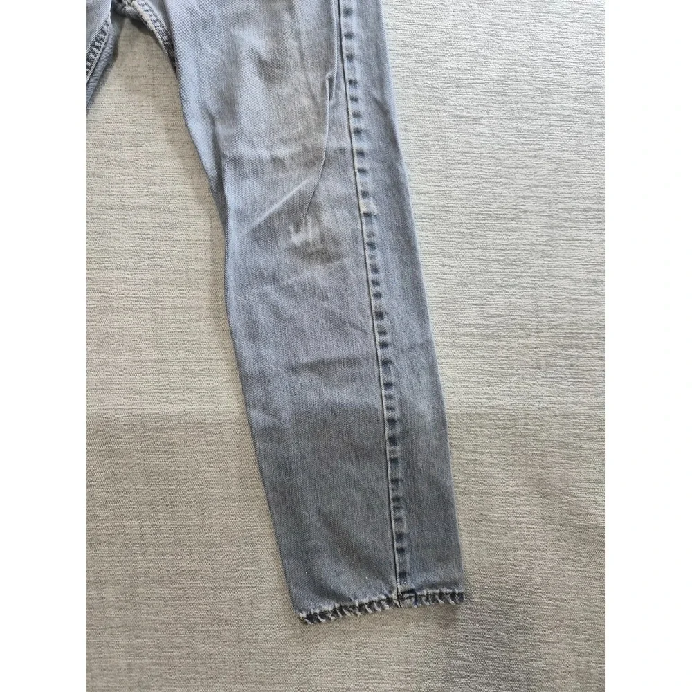 Levi's 505 Jeans Mens 32x32 Blue Denim Cotton Stretch Regular Fit Straight Leg